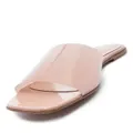 Gianvito Rossi semi-transparent flat sandals - Pink
