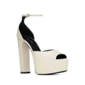 Saint Laurent Jodie 145mm platform sandals - White