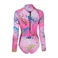 Cynthia Rowley coral-print wetsuit - Pink