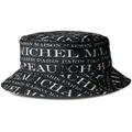 Maison Michel Jason logo-print bucket hat - Black