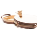 Brunello Cucinelli leather-trim tamburello set - Neutrals