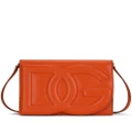 Dolce & Gabbana DG Logo leather crossbody bag - Orange