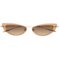 Valentino Eyewear cat-eye sunglasses - Gold