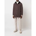 Herno zipped hooded jacket - Brown