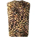 Stella McCartney leopard-print silk blouse - Brown