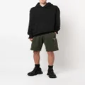 Moncler logo-patch track shorts - Green