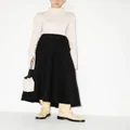 Jil Sander high-waisted A-line skirt - Black