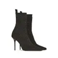 Balmain Skye stretch-knit ankle boots - Black