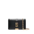 Versace Greca Goddess leather mini bag - Black