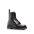Common Projects side logo-print lace-up boots - Black