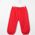 Palm Angels Kids logo-print track pants - Red