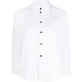 Jil Sander long-sleeved cotton shirt - White