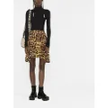 Stella McCartney leopard-print mini skirt - Brown
