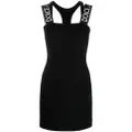 Dolce & Gabbana logo-strap detail mini dress - Black