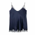Carine Gilson V-neck silk slip dress - Blue