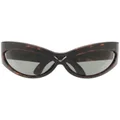 Saint Laurent Eyewear SL73 cat eye-frame sunglasses - Brown