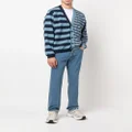 Kenzo mixed-stripe pattern cardigan - Blue