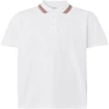 Burberry Icon Stripe cotton polo shirt - White