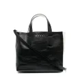 Marni colour-block leather tote bag - Black