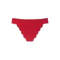 Marysia scalloped edge bikini bottoms - Red