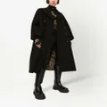 Dolce & Gabbana double-breasted baize coat - Black