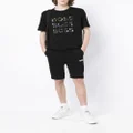 BOSS logo-print jersey track shorts - Black