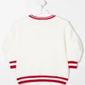 Monnalisa Teddy Bear rhinestone sweater - Neutrals