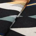 Pendleton geometric-pattern wool throw - Black