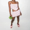 Blumarine rhinestone-embellished miniskirt - Pink