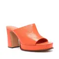Alexandre Birman Lavinia 120mm block sandals - Orange