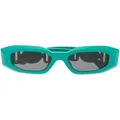 Versace Eyewear Medusa Head-detail oval-frame sunglasses - Green
