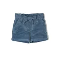 Ralph Lauren Kids bow-detail corduroy shorts - Blue