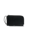 Jil Sander wrist strap leather coin purse - Black