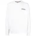 Zegna chest logo-print detail sweatshirt - Neutrals