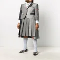 Thom Browne Fun-Mix pleated wool skirt - Grey