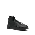 Diesel branded heel-counter high-top sneakers - Black