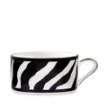 Dolce & Gabbana zebra-pattern porcelain tea set - Black