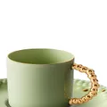 L'Objet X Haas Brothers Mojave espresso cup and saucer - Green