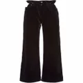 Miu Miu paperbag-waist wide-leg trousers - Black