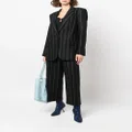 Stella McCartney stitch detailing cropped trousers - Black