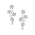 Jennifer Behr Aria crystal pearl earrings - Silver