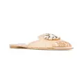 Dolce & Gabbana embellished lace sandals - Neutrals