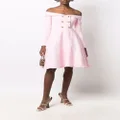 Giambattista Valli off-shoulder button-detail dress - Pink