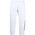 Moncler logo patch track pants - White