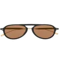 BOSS pilot-frame design sunglasses - Black