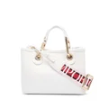 Emporio Armani mini MyEA logo-strap tote bag - White