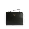 Giuseppe Zanotti Fabian leather clutch bag - Black