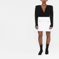 Balmain knitted mini skirt - White