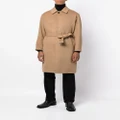 Mackintosh belted cashmere-wool blend trench coat - Neutrals