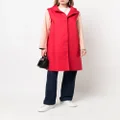 Mackintosh WATTEN colour-block hooded raincoat - Red
